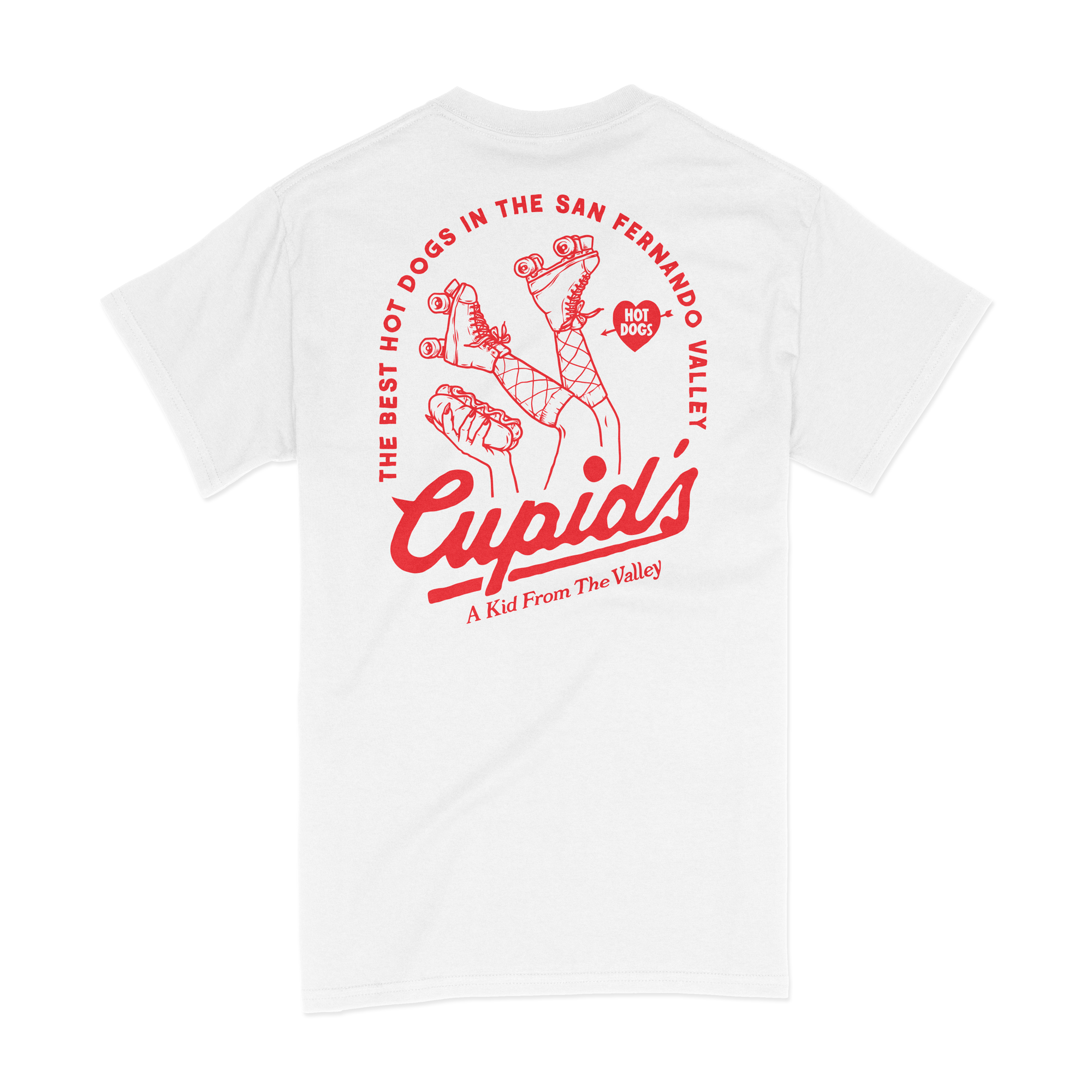 AKFTV X Cupid's Collab - Roller Girl Tee - White